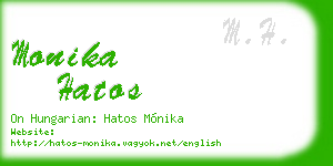 monika hatos business card
